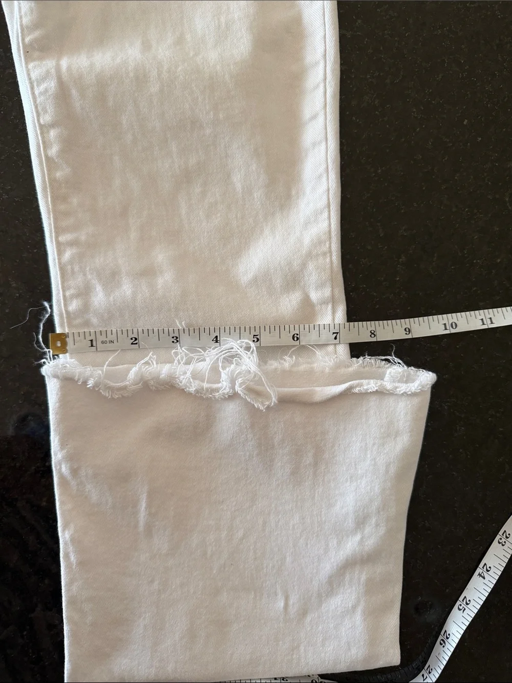 Paige High Rise Laurel Canyon Bootcut Crisp White Jeans Waist 28 - Picture 12 of 14